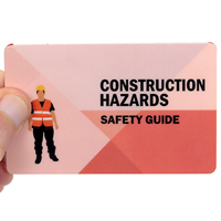 Construction Hazards safety wallet Cards