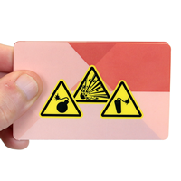 Fireworks Pocket GuideFold-over (Bi-Fold) Laminated Safety Wallet Card 