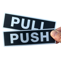 Pull/Push (Horizontal), Set,Door Sign