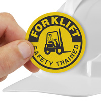 Forklift Safety Trained Label