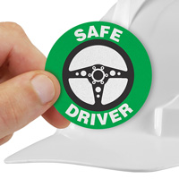 Safe Driver Hard Hat Sticker