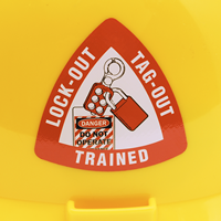 Lock-Out Tag-Out Qualified Hard Hat Decal	
