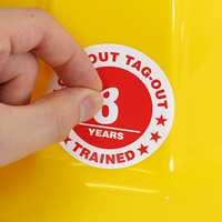 Lock Out Tag Training Hard Hat Stickers