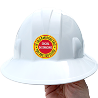 If you can read this hard hat sticker