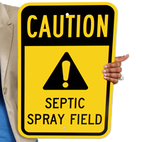 Septic Spray Field Signs