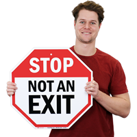 Not an Exit Parking Sign