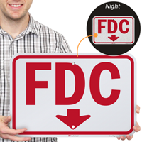 Fdc Downward Pointing Arrow Signs