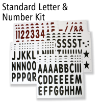 Jumbo Letter & Number Kit For Roadside Standard White Message Boards