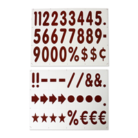 Deluxe White Message Boards And Number Kit