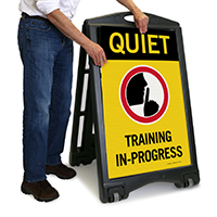 Training In-Progress Quiet Sign