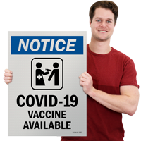 BigBoss Sidewalk Sign COVID-19 Vaccine Notice