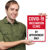 Vaccination Clinic Appointment Alert Sign