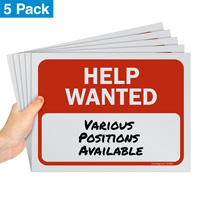 Help wanted sign bundle for hiring
