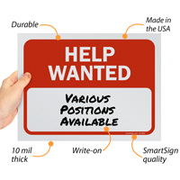 Recruitment sign pack for job vacancies