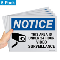 24 Hour Surveillance Sign Pack