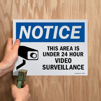 Surveillance Notice Sign Kit