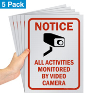 Monitored Activities Sign Pack