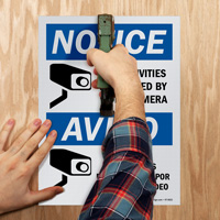 Video Camera Monitoring Notice Sign Bundle