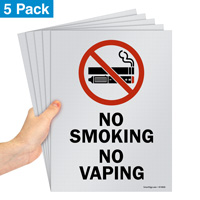 No smoking, no vaping sign pack