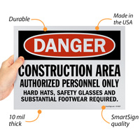 Construction Area Warning Sign Bundle