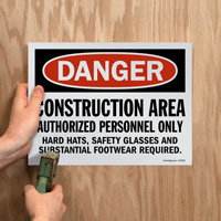Pack of Danger Construction Signs