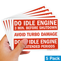 Idle engine label