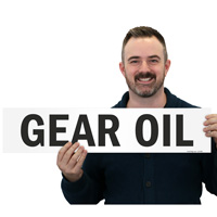 Gear oil chemical label