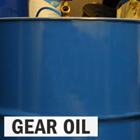 Label for gear oil