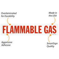 caution label for flammable gases