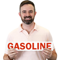 Gasoline safety label