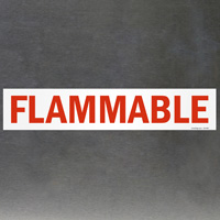 Safety Label for Flammable Products