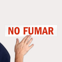 Spanish Label: No Fumar No Smoking
