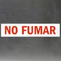 Spanish No Fumar No Smoking Label