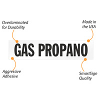 Spanish Warning: Gas Propano