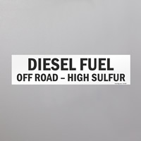 Fuel handling safety label