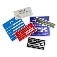 Aluminum Name Plates For Equipment