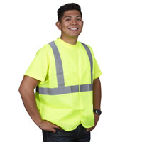 Lime-Green Class 2 Safety Vest