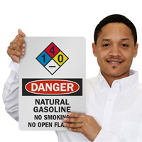 NFPA Sign for Natural Gasoline