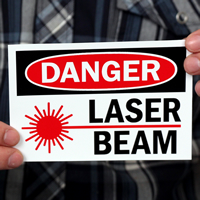 Danger Laser Beam Signs
