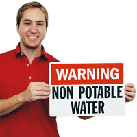 Warning Non Potable Water Signs