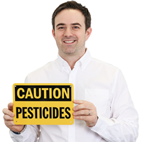 OSHA Caution Pesticides Sign
