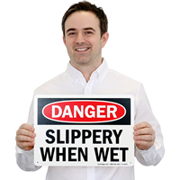Slippery When Wet Danger
