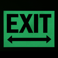 Exit (With Arrow Symbol)