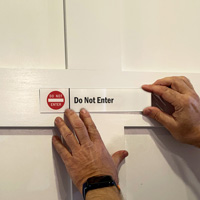 Do Not Enter Sign on a Door