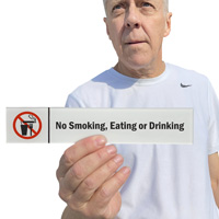 No Smoking, Eating Or Drinking Sign