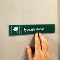 Eyewash Station Door Sign
