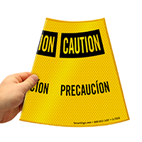 Cone Message Collar safety Sign