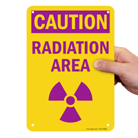Radiation Area Caution Sign