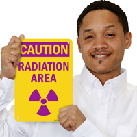 Caution: Radiation Zone Sign
