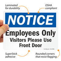 Notice for employees only